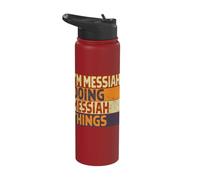 Retro I'm Messiah Doing Messiah Things Funny Birthday Joke Stainless Steel Insulated Water Bottle
