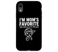 Retro I'm Mom's Favorite She Told Me Not to Tell You Mothers Case for iPhone XR