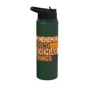 Retro I'm Nehemiah Doing Nehemiah Things Funny Birthday Joke Stainless Steel Insulated Water Bottle