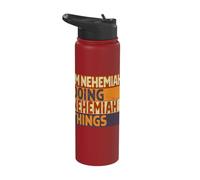 Retro I'm Nehemiah Doing Nehemiah Things Funny Birthday Joke Stainless Steel Insulated Water Bottle
