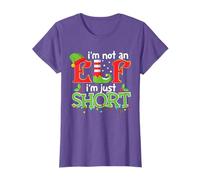 Retro I'm Not An Elf I'm Just Short Merry Christmas Elf Xmas T-Shirt