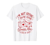 Retro I'm Not Crying You're Crying Senior Mom Class of 2027 Value Graphic T-Shirt