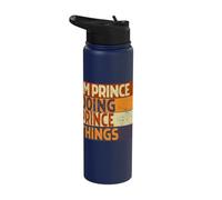 Retro I'm Prince Doing Prince Things Funny Birthday Joke Stainless Steel Insulated Water Bottle