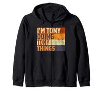 Retro I'm TONY Doing TONY Things Funny Birthday Joke Zip Hoodie