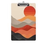 Retro Images Clipboard, A4 Acrylic Clipboard with Hanging Hole, Ultra-Light Clip Board - Holds 100 Sheets, Shatterproof Document Holder for Office, 12.5" X 8.5"