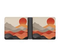 Retro Images Wallet for Men & Women Ultra Slim PU Leather Bifold Wallet, Credit Card Holder for Travel