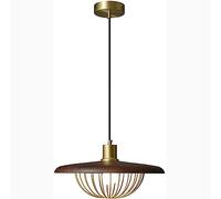 Retro Imitation Wood Grain Wrought Iron Chandelier,Single Hanging Lamp, Flush Mount E27 Light Source Ceiling Lamp, Restaurant Bar Decoration Pendant Light Made in China