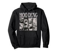 Retro In My Moo Deng Moo Deng Lover Cute Hippo Clothing Pullover Hoodie