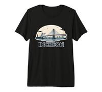 Retro Incheon Landscape Vintage Souvenir Premium T-Shirt