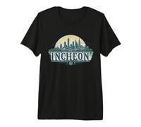 Retro Incheon Landscape Vintage Souvenir Premium T-Shirt