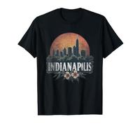 Retro Indianapolis Landscape Vintage Souvenir Value Graphic T-Shirt