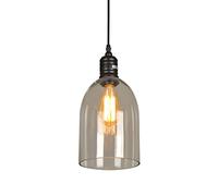 Retro Industrial Glass, Single Head Pendant Lamp, Ceiling Decorative Lighting Fixture, Hanging Lamp for Coffee Shop, Bar and Club