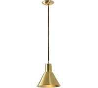 Retro Industrial MI-NI Pendant Light Height Adjustable Hanging Ceiling Lights Fixtures Traditional Classic Antique Brass Finish Copper Suspension Lamps,Modern