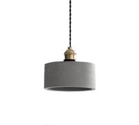 Retro Industrial Style, E27 Base Single-Head Hanging Lamp, Creative Concrete Pendant Light, Flush Mount Installation Kitchen Decoration Lighting Fixtures (12cm)