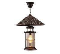 Retro Industrial Style Single Head Chaner Personality Loft Hanging Pendant Lamps Height Adjustable Pendant Lamp Nostalgic Bar Decorative Coffee Restaurant Light Fixture Surprise Gift