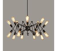 Retro Industrial Wind Spider Chandelier Creative Personality Bar Restaurant Clothing Store Cafe Living Room Bedroom Chandelier (8/16Heads),A-16heads