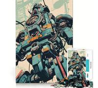 Retro Industry Robot Jigsaw Puzzle 1000 Piece for Teenagers Logic Sense Toy Calm Pastime Smooth Edge Premium Gift (38x26cm)