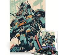 Retro Industry Robot Jigsaw Puzzle for Teenagers 1000 Pieces Boost Memory Relaxing Fun Premium Cut Stylish Gift (38x52cm)