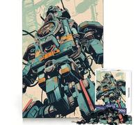Retro Industry Robot Jigsaw Puzzles for Adults1000 Piece Mind Game Toy Anxiety Relief Neat Cut Art Collectible (50x75cm)