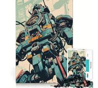 Retro Industry Robot Jigsaw Puzzles for Adults1000 Piece Mind Game Toy Anxiety Relief Neat Cut Art Collectible (50x75cm)
