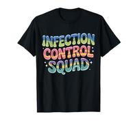 Retro Infection Control Nurse Squad Nurses Nursing School T-Shirt