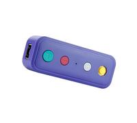 Retro Input Hub for Familiar Controller Use, Select Home Camera Controls, Side Cable Connector, ABS Lavender Body, Vintage Console Feel Retro Controller Bridge Gamepad Converter Input Adapter Desk Abs