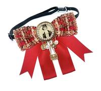 Retro Inspired Alloy Ribbon Brooch Vintage Bowtie with Classical British Design for Winter Fashion Outfits Vintage British Brooch