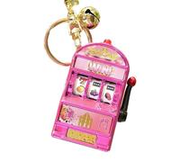 Retro Inspired Rotating Fruit Keychain with Vibrant Music and Flashing Lights, Great Keepsake of Macaw Travel Macau Souvenir Key Ring, フリーサイズ