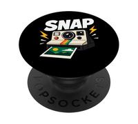 Retro Instant Camera Snap Photo Graphic PopSockets Adhesive PopGrip
