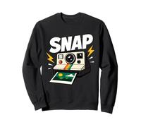 Retro Instant Camera Snap Photo Graphic Sweatshirt