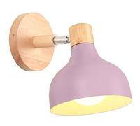 Retro Interior Wall Light 15 cm Adjustable Wooden Metal E27 Industrial Spotlight LED Ceiling Light Vintage Wall Lighting for Living Room Bedroom Bathroom