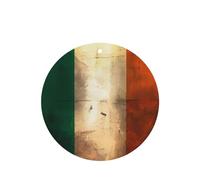 Retro Irish flag 4 Pcs Car Air Freshener Cards, Hanging Disposable Card Fresheners for Vehicles, Lavender Scented