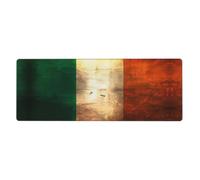 Retro Irish Flag Extra Large Keyboard Mouse Pad for Computer, Console, Office, Game, Study Room 12x31.5 Inch Desk Pad,