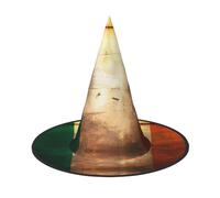 Retro Irish flag Halloween Witches Hats Witch Headbands Wizard Hat Costume Accessories Cosplay for Party Masquerade Foldable 2 PCS