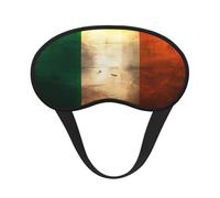 Retro Irish Flag Print Blackout Sleep Mask, Light Blocking Eye Mask for Sleeping Travel, Camping, Shift Work