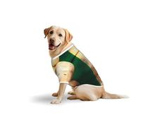 Retro Irish flag Print Breathable Dog Tshirt for Medium Large Breed