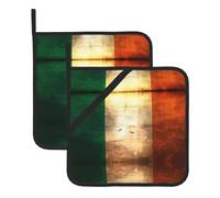 Retro Irish flag Printed Heat-Resistant Mats-Ideal for Hot Pots, Pans & Countertops, Cooking & Baking Essentials