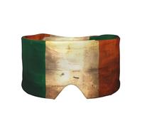 Retro Irish Flag Printed Sleep Eye and Ear Masks (26.8×4.3 inches) Suitable for Travel, Yoga, Deep Rest Indoor and Outdoor