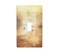 Retro Irish Flag Printed Wall Plate, Polycarbonate Decorative Socket Cover for Home & Office