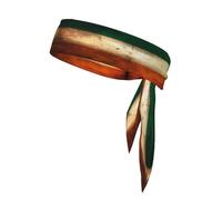 Retro Irish Flag Sports Headband, Unisex, Sweat-Wicking and Quick-Drying, Suitable for Running, Yoga, Tennis and Other Sports.