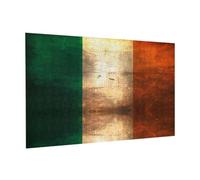 Retro Irish flag Wooden Jigsaw Puzzle 300 Pieces Horizontal for Family Leisure and Parent-child Interaction