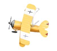 Retro Iron Aeroplane - Mini Model, Metal Plane Decoration | Vintage Sailplane Pendant with 10 x 9 x 5 cm Dimensions for Home Office Bar Store Display