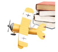 Retro Iron Aircraft Double Legged Nostalgic Charm: If you love the history and elegance of old-fashioned planes, you'll love these metal aircraft models. They are small and portable, soda