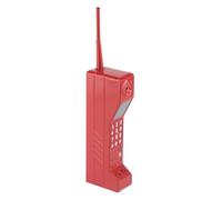 Retro Iron Brick Mobile Phone Model, Vintage Cell Phone Prop Old Fashioned Simulation Photographic Props for Party Display, Photography Accessory or Movie Theater Props (Red)