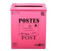 Retro Iron Letter Box Wall Mount Decor for Home and Photos