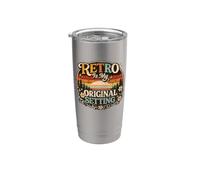 Retro is My Original Setting Funny Vintage 1975 Stainless Steel Insulated Tumbler
