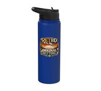 Retro is My Original Setting Funny Vintage 1975 Stainless Steel Insulated Water Bottle