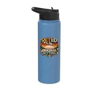 Retro is My Original Setting Funny Vintage 1975 Stainless Steel Insulated Water Bottle