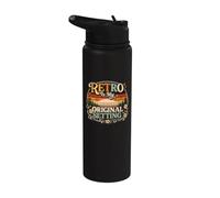 Retro is My Original Setting Funny Vintage 1975 Stainless Steel Insulated Water Bottle
