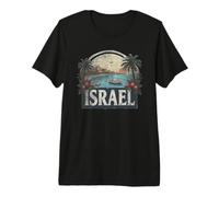 Retro Israel Landscape Vintage Souvenir Premium T-Shirt
